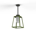 Roger Pradier - Roger Pradier - Suspension Lampiok 1 N°2 opale Vert fougère 109