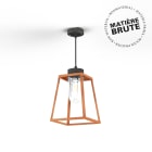 Roger Pradier - Suspension Lampiok 1 N°3 Cuivre brut 082 Diffuseur clair