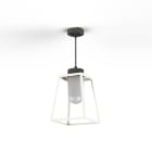 Roger Pradier - Roger Pradier - Suspension Lampiok 1 N°3 opale Blanc 001