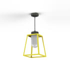 Roger Pradier - Suspension Lampiok 1 N°3 opale Jaune soufre 068