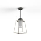Roger Pradier - Suspension Lampiok 1 N°3 opale Blanc pur 101