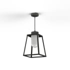 Roger Pradier - Suspension Lampiok 1 N°3 opale Gris noir 107