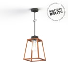 Roger Pradier - Suspension Lampiok 1 N°4 Cuivre brut 082 Diffuseur clair