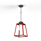 Roger Pradier - Roger Pradier - Suspension Lampiok 1 N°4 clair Rouge tomate 110