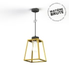 Roger Pradier - Suspension Lampiok 1 N°4 clair Laiton brut 072