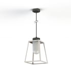 Roger Pradier - Suspension Lampiok 1 N°4 opale Blanc pur 101