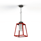 Roger Pradier - Roger Pradier - Suspension Lampiok 1 N°4 clair Rouge tomate 110