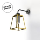 Roger Pradier - Roger Pradier - Applique Lampiok 1 N°5 Laiton brut 072 Diffuseur opale