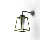 Roger Pradier - Applique Lampiok 1 N°5 opale Vert fougère 109