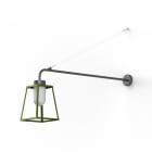 Roger Pradier - Applique Lampiok 1 N°6 opale Vert fougère 109