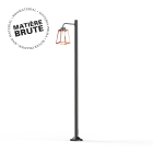 Roger Pradier - Lampadaire Lampiok 1 N°7 Cuivre brut 082 Diffuseur clair