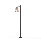 Roger Pradier - Lampadaire Lampiok 1 N°7 clair Cuivre patiné vernis 080