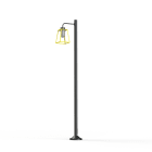 Roger Pradier - Lampadaire Lampiok 1 N°7 opale Jaune soufre 068