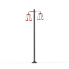 Roger Pradier - Lampadaire Lampiok 1 N°8 clair Rouge tomate 110