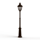 Roger Pradier - Lampadaire Louis XIII N°8 LED 2700°K Rouille 046