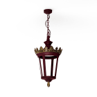 Roger Pradier - Suspension Louvre N°1 LED 2700°K Rouge vin 066