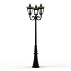 Roger Pradier - Lampadaire Louvre N°10 E27 Noir foncé 000