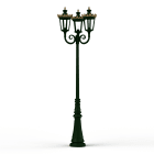 Roger Pradier - Lampadaire Louvre N°10 E27 Vert Anglais 019