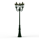 Roger Pradier - Lampadaire Louvre N°10 E27 Vert sapin 067