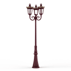Roger Pradier - Lampadaire Louvre N°10 LED 2700°K Rouge vin 066