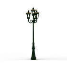 Roger Pradier - Lampadaire Louvre N°11 E27 Vert Anglais 019