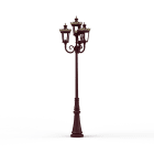 Roger Pradier - Lampadaire Louvre N°11 E27 Rouge vin 066