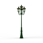 Roger Pradier - Lampadaire Louvre N°11 LED 2700°K Vert Anglais 019