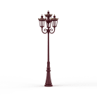 Roger Pradier - Lampadaire Louvre N°11 LED 2700°K Rouge vin 066