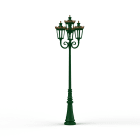 Roger Pradier - Lampadaire Louvre N°11 LED 2700°K Vert sapin 067