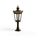 Roger Pradier - Borne Louvre N°3 LED 2700°K Patiné doré 009