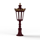 Roger Pradier - Borne Louvre N°7 LED 2700°K Rouge vin 066