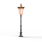 Roger Pradier - Roger Pradier - Borne Louvre N°8 LED 2700°K Cuivre patiné vernis 080