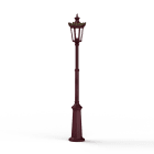 Roger Pradier - Lampadaire Louvre N°9 E27 Rouge vin 066