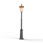 Roger Pradier - Lampadaire Louvre N°9 LED 2700°K Cuivre patiné vernis 080