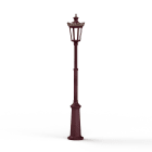 Roger Pradier - Lampadaire Louvre N°9 LED 2700°K Rouge vin 066