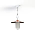 Roger Pradier - Roger Pradier - Suspension Montana N°1 opale Dôme cuivre brut- Blanc 001