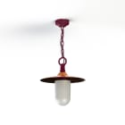 Roger Pradier - Suspension Montana N°1 opale Dôme cuivre vernis- Rouge vin 066