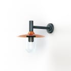 Roger Pradier - Applique Montana N°2 clair Dôme cuivre vernis- Vert de gris 008