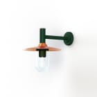 Roger Pradier - Applique Montana N°2 clair Dôme cuivre vernis- Vert Anglais 019