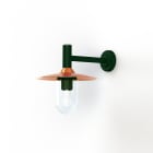Roger Pradier - Roger Pradier - Applique Montana N°2 clair Dôme cuivre brut- Vert 067