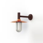 Roger Pradier - Applique Montana N°2 opale Dôme cuivre brut- Rouille 046