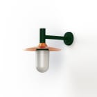 Roger Pradier - Applique Montana N°2 opale Dôme cuivre vernis- Vert sapin 067