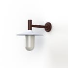 Roger Pradier - Applique Montana N°2 opale Dôme blanc- Rouille 046