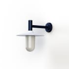 Roger Pradier - Applique Montana N°2 opale Dôme blanc- Bleu acier 065