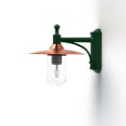 Roger Pradier - Applique Montana N°3 clair Dôme cuivre vernis- Vert Anglais 019