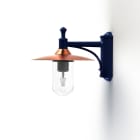 Roger Pradier - Applique Montana N°3 clair Dôme cuivre brut- Bleu 065