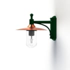 Roger Pradier - Roger Pradier - Applique Montana N°3 clair Dôme cuivre vernis- Vert sapin 067