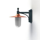 Roger Pradier - Applique Montana N°3 opale Dôme cuivre brut- Patine vert de gris 008