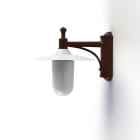 Roger Pradier - Roger Pradier - Applique Montana N°3 opale Dôme blanc- Rouille 046