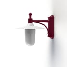 Roger Pradier - Applique Montana N°3 opale Dôme blanc- Rouge vin 066